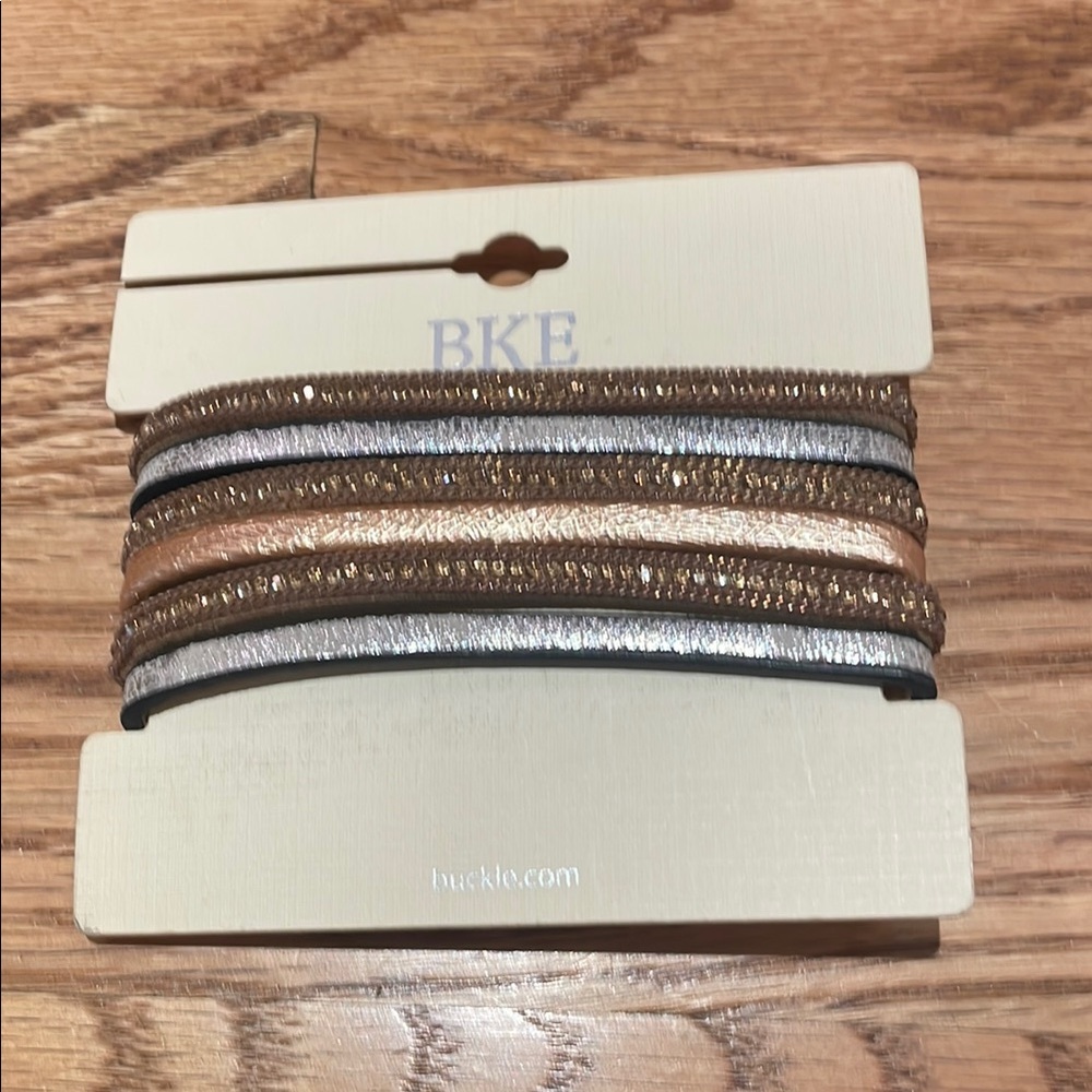 BKE Shimmering Metallic Headband Trio